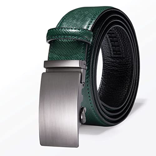 Genuine Leather Men's Belt 3.5cm Width Cowhide Strap (Color : A Size : 110cm) (A 130cm)