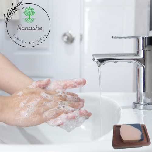 Nonashe Handmade Cleansing Bar Soap With Olive Oil, Shea Butter, for All Types Skin Natural Ingredients - Image 3