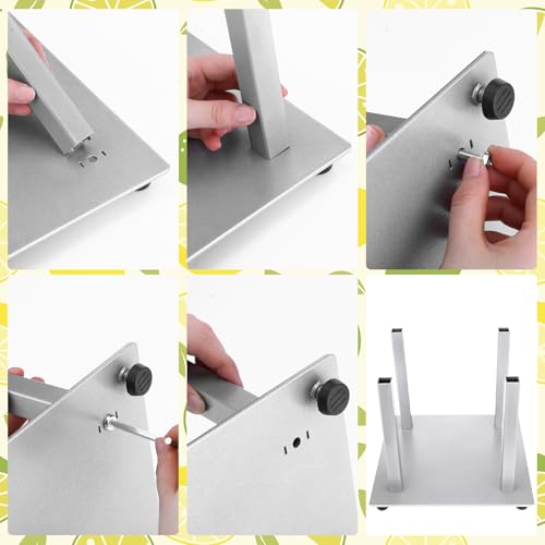 FoldTier Lemon Slicer Stand Only 11 Inch Chrome Base Wedger,Silver,Square by FoldTier - Image 4