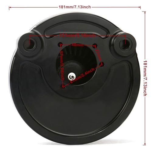 Image of For harley air cleaner filter Touring street glide road king electra tri trike Dyna Sportster XL 883 1200 Softail air intake (Deep style -Contrast Cut, A-For Sportster XL models)