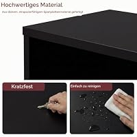 Vida Designs Oxford, mit 2 Ebenen, Bücherregal, Regal, Holz, Schwarz, für Wohnzimmer – Ansicht 8