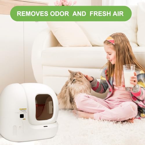 Eliminador de odor N50 exclusivo compatível com PuraMax caixa de areia autolimpante para gatos, cont