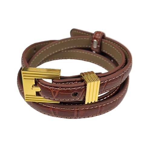 Ceinture large en cuir tressé pour ajuster vos robes et jeans