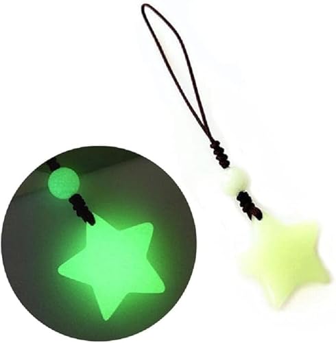PurYupearl Luminous Star Keychain Fashion Handbag Pendant Unisex Key Chain Charm Key Chain Glow In The Dark Couple Pendant Accessory and Keychain Carabiners Outdoor Recreation