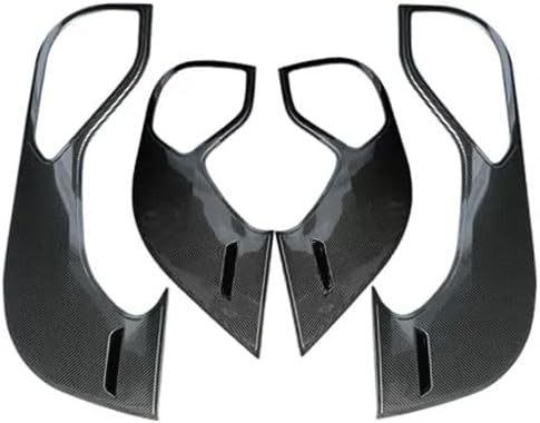 Auto Parts Fit for Hyundai Tucson 2024 2023 2022Front and Rear Door Anti-Kick Panel Cover Trim (Carbon Fiber Pattern) 304 Stainless Steel 4PCS