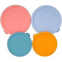 LUVCOSY 2 Cup 4 Cup Silicone Replacement Lids Storage Cover for Anchor Hocking Glass Bowls Container not Included 4 Pack Microwave, Dishwasher and Freezer Safe