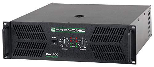 Pronomic Xa-1400 Amplificatore Di Potenza - Amplificatore Di Potenza Stereo Con 2X 3000 Watt In 2 Ohm - Ventola Controllata- 2 X Ingresso Xlr 2 X Usci