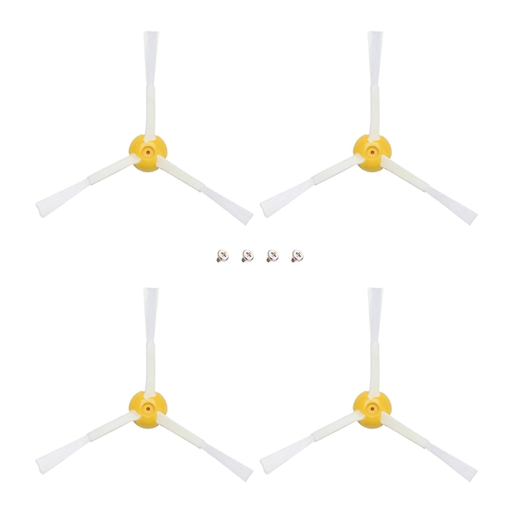 Lamkrtlp Cepillos Laterales Compatible con Roomba 500, 600 y 700, Pack De 4 Cepillos de Reemplazo, Kit De Repuestos para Aspiradora Robot