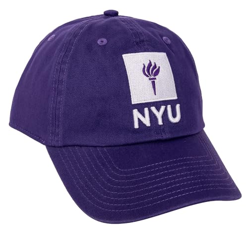 Desert Cactus New York University Baseball Hat NYU Violets Brimmed Embroidered Cap Adjustable Cloth Strap Adult (Style A)