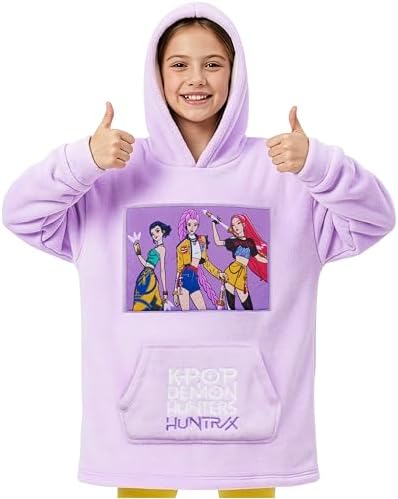 KPop Demon Hunters Oficial Huntrix Sudadera Manta con Capucha par...