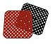 2 Accesorios Freidora de Aire sin Aceite - Almohadillas Airfryer para Cesta - Alfombrillas de Silicona para Cestillo - Utensilios Repuesto para Horno (Cuadrado 19cm)