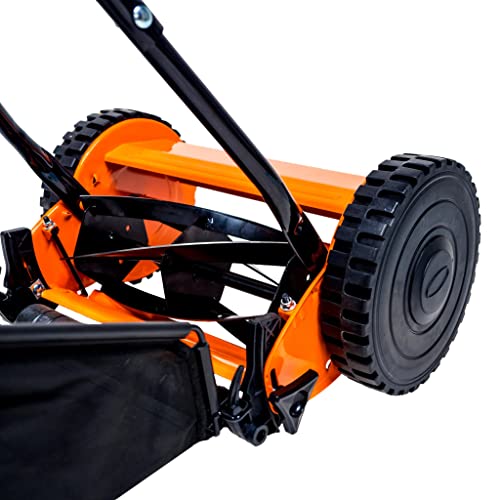eSkde Manual Lawn Mower 30cm With Roller and 17L Bag - Image 4