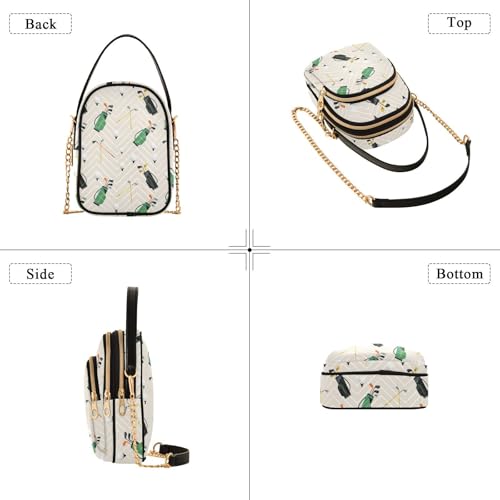 Image of MCHIVER Golf Crossbody Bag for Women Cell Phone Purse Wallet with Removable Chain Shoulder Handbag