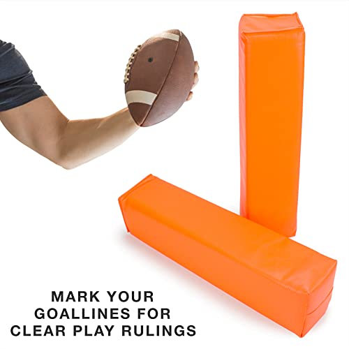 Crown Sporting Goods Anchorless Weighted Football Pylons (Set of 4), Orange - Thumbnail 5