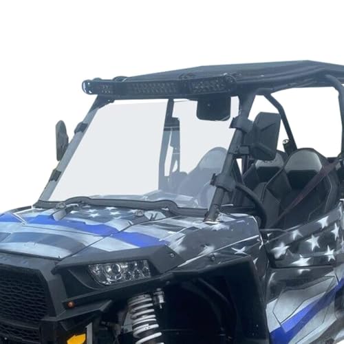 ECOTRIC Full Windshield Compatible with Polaris 2014-2018 RZR XP 1000, XP Turbo 2015-2020 RZR 900,