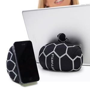 SmartTurtle® Handy/Tablet Kissen Made in Austria, Silber iPhone iPad Halterung, für Bett, Sofa, Tisch, kompatibel mit…