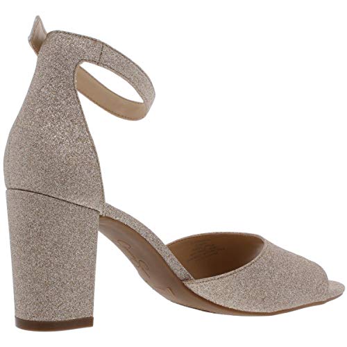 Jessica Simpson Women's Sherron Ankle Strap Block Heel Sandals2