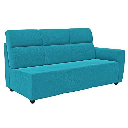 Image of Wakefit Sofa Set | 3 Year Warranty | Sofa 3 Seater, 3 Seater Sofa for Living Room, Wooden Sofa Set, 3 Seater + Left Aligned, Sofa for Living Room - Belize(Malphino : Malibu Green)
