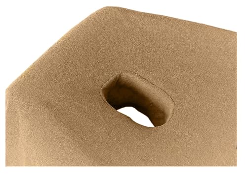 EXKLUSIV HEIMTEXTIL Massageliege Frottee Spannbettlaken mit Nasenschlitz Marke 70-80 cm x190-200 cm Sand
