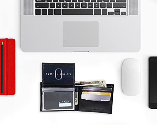 Tommy Hilfiger Sw-915675-blk Pelle Portafoglio