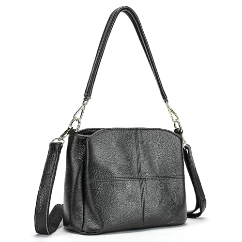 Genuine Leather Women Shoulder Bag Small Crossbody Bags Purse Mini Casual Hobo Lady Handbags and Purses Messenger Satchel