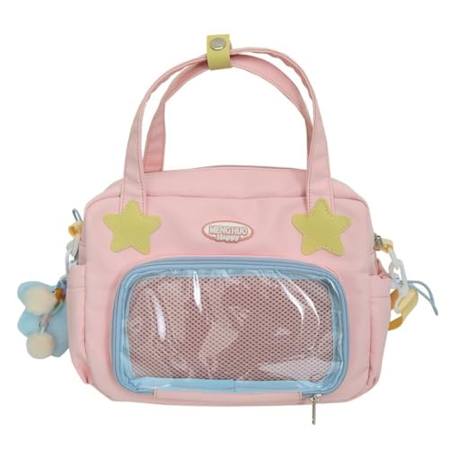 SUFUZEGA Mochila japonesa Ita fofa, Kawaii, Y2K, bolsa transversal, bolsa mensageiro para mulheres, bolsa de ombro, Rosa
