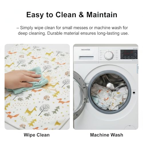 Image of Safe-O-Kid Baby Diaper Changing Mat, 70 x 49 cm Waterproof & Foldable Bed Protector, Soft & Comfortable Changing Pad for Newborns, Travel-Friendly & Easy to Clean - (Pack of 1)
