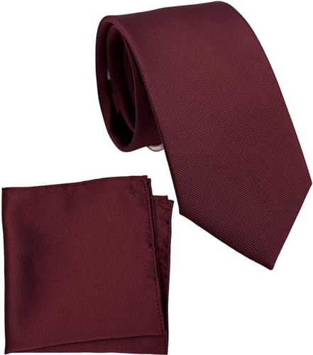 Image of Classic Tie and Pocket Square Set for Men, 3.2-Inch Standard Width