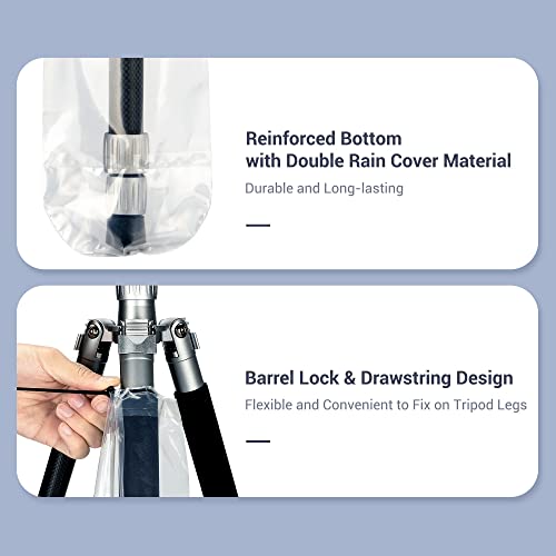Camera Tripod Leg Covers Clear Sleeves Protector,6 Pack Waterproof Tripod Foot Cover For Protecting Most Standard And Large Travel Tripods Monopod Legs From Debris,Sand,Mud,Snow And Saltwater #TOP3