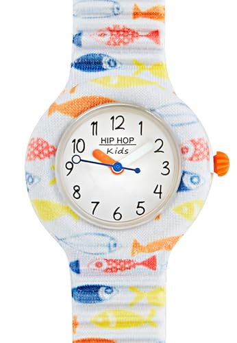 Reloj de cuarzo de tres agujas con correa textil multicolor para niños 3