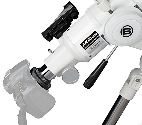 Bresser Refraktor Teleskop NANO AR-80/640 Linsenteleskop mit Stativ, AZ Montierung für einfache Handhabung, Smartphone Kamera Adapter und umfangreichem Zubehör für Einsteiger, weiß – Bild 5