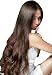 TRESSMATCH 20"-22" Remy Human Hair Clip in Extensions Dark Brown (color #2) 9 Pieces Thick to Ends Full Head Set [4.4oz/125grams] …