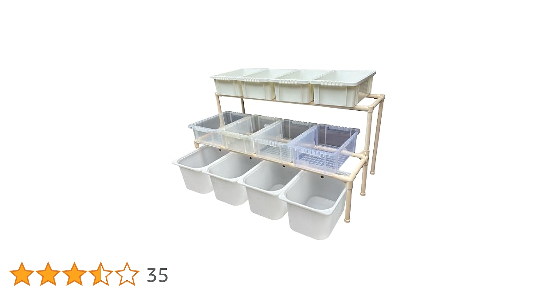 ★メダカ飼育ラック　白2段12個置き★ めだか飼育棚 NVBOXビオトープg SALE☆メダカ飼育ラック白2段12個置き☆ めだか飼育棚NVBOX
