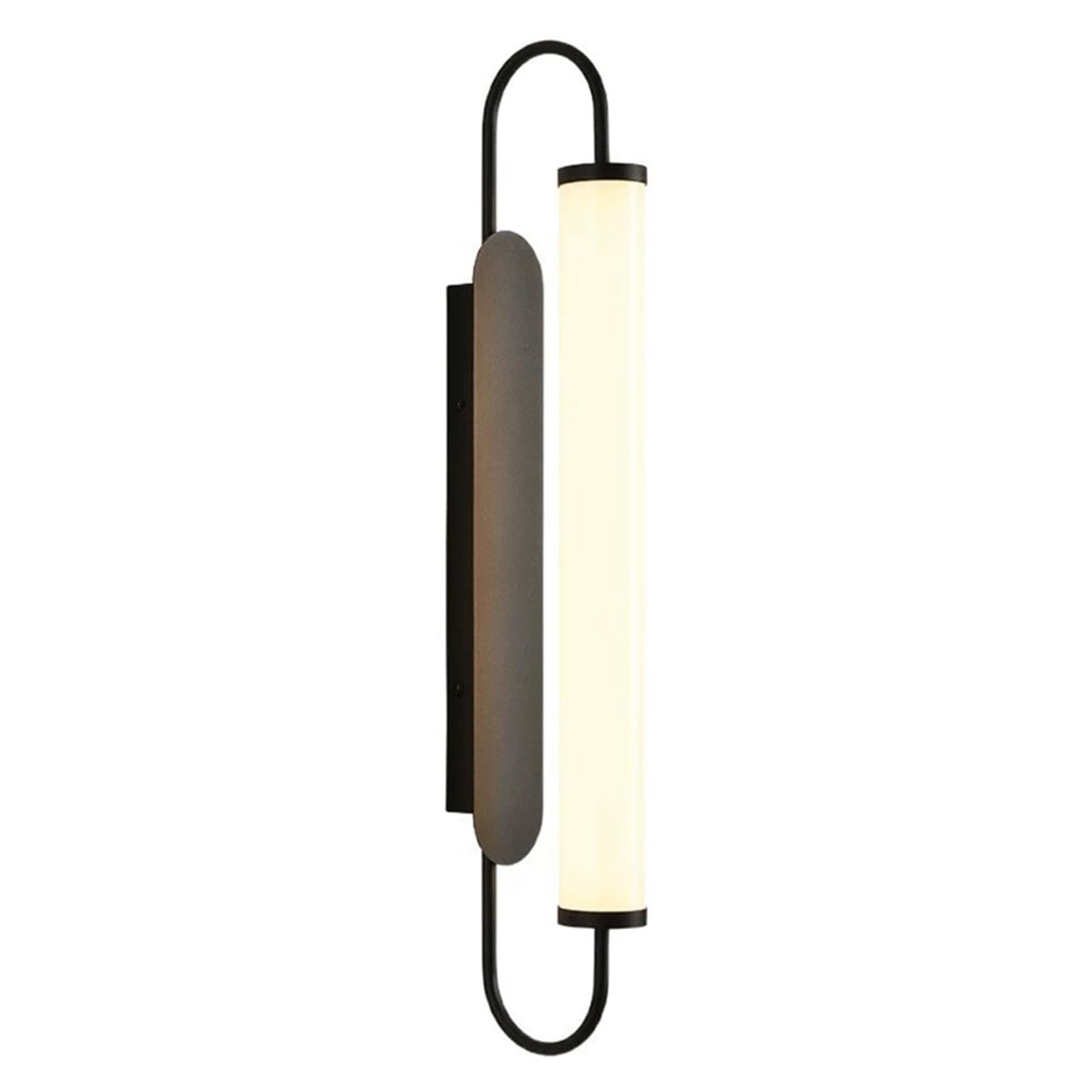 KBUUKYYXouy Minimalist Cylinder Acrylic Wall Light Lamp Sconce Fixture Modern Iron Art 3 Dimmable Surface Mount Hardwired for Porch Entrance Balcony Living Room(50cm)