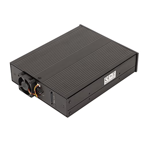 Caja externa para disco duro 3.5in con ventilador y llave miniatura 3