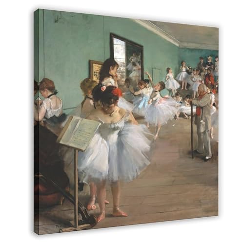 Impression sur toile Edgar Degas Dance Class - Rompre la monotonie des murs de bureau vides