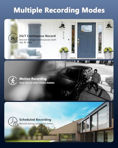 Image of Outdoor Wired Security Camera System Home Video Surveillance Cameras Systems