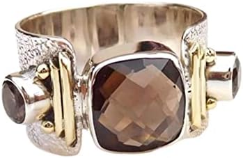 Natural Smoky Quartz Ring * Handmade Silver Ring * Statement Ring * 925 Sterling Silver Ring * Cushion Smoky Quartz Ring * Beautiful Ring * Gift For Her * Women’s Gift Ring * Capricorn Birthstone