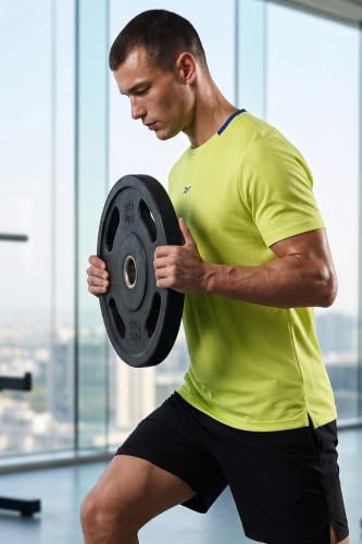 Image of Reebok Men's Sport T-Shirt - Moisture Wicking Sports T-Shirt | Workout Running Training Tshirt for Men's | Half Sleeve Active Tee