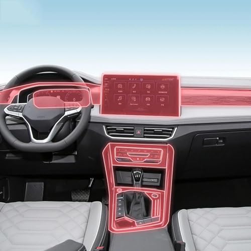 Film TPU transparent FOEBE pour console Volkswagen Tayron 2023-2024