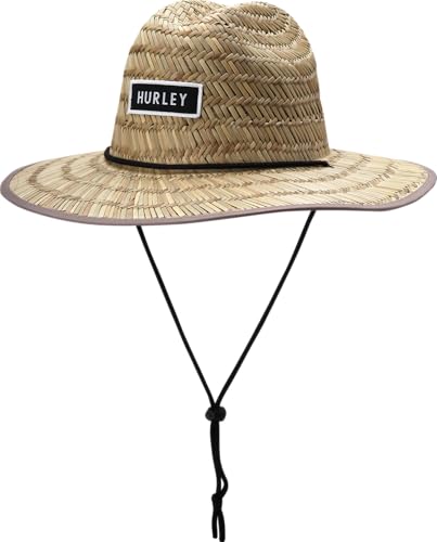 Image of Hurley Men's Straw Hat - Bayside Lifeguard Straw Sun Hat