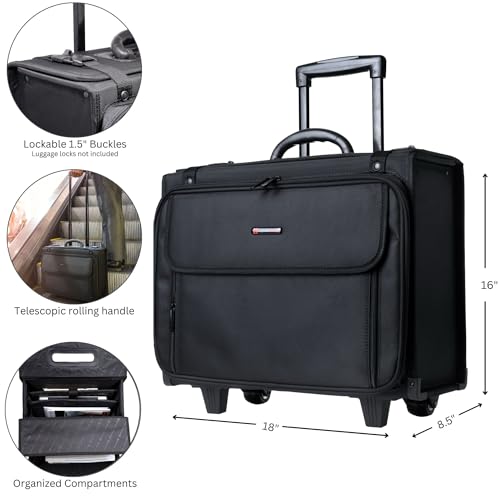 Alpine Swiss Rolling Briefcase