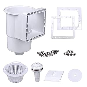 well2wellness Pool Skimmer Set S1 – Oberflächenskimmer Set für Schwimmbäder komplett inkl. Einlaufdüse