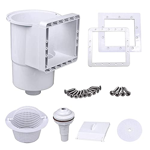 well2wellness Pool Skimmer Set S1 - Oberflächenskimmer Set für Schwimmbäder komplett inkl. Einlaufdüse