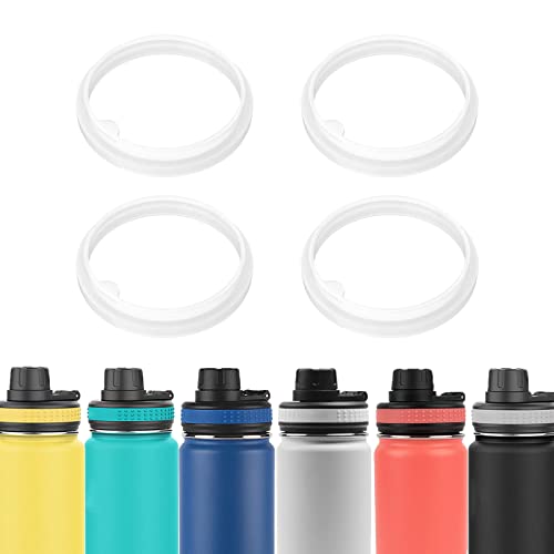 BOSORIO 4 Pack Gaskets Compatible with TAKEYA Originals 18oz 24oz 32oz 40oz Water Bottle, Replacement Rubber Seals Part for Spout Lid(Not for TAKEYA Actives)