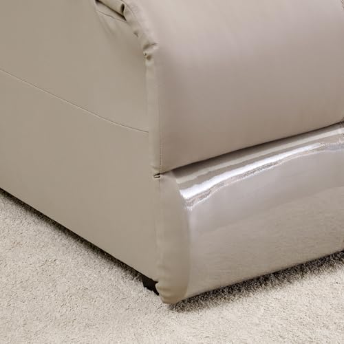 Image of Home Centre | Torino | Electric Recliner | Half Leather | Solid Wood | Recliner Sets | Grey | 2 Years Warranty