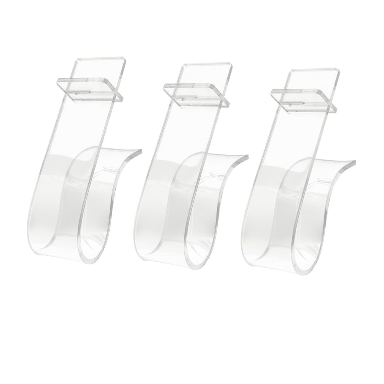 Alipis 3pcs Acrylic Shoe Display Stand High Heel Holder for Home Store Mall Lightweight Space Saving Shoe Rack for Showcasing Women Footwear