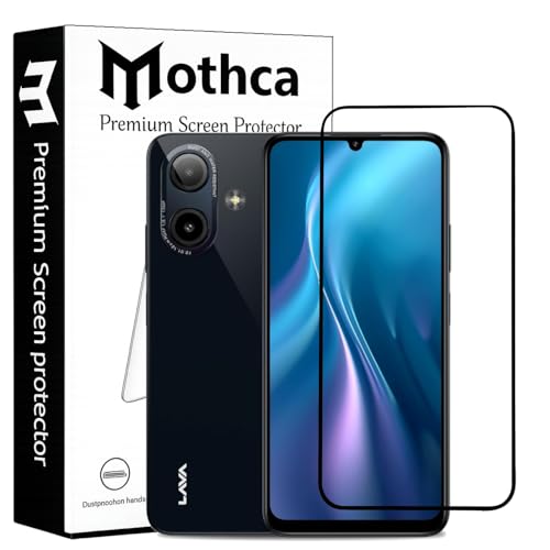 Image of Mothca Military-Grade Tempered Glass Screen Protector Compatible for Lava Bold N1 with Edge to Edge Coverage - Case Friendly, Anti-Scratch & Bubble-Free Installation Kit