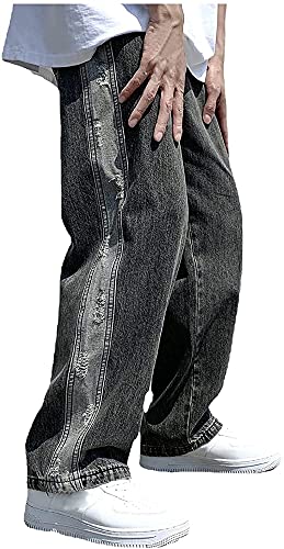 Jean de travail pour hommes pantalon en denim classique jambe droite ample Harajuku vintage SIYAN