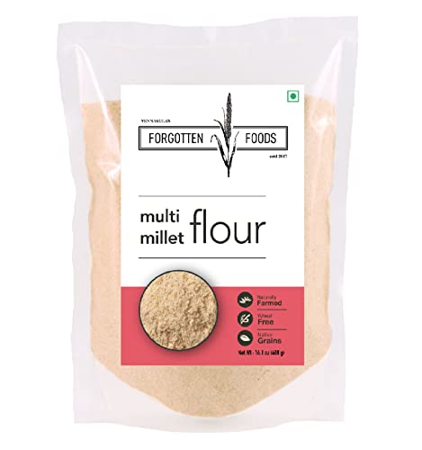 Forgotten Foods Multi Millet Flour 800 Gm (2 X 400 G Packs) – Dry Roasted 7 Multigrains, Finely Milled, Naturally Farmed, Gluten Free, Superfood Atta – Perfect for Healthy Rotis Forgotten Foods Multi Millet Flour 800 Gm (2 X 400 G Packs) – Dry Roasted 7 Multigrains, Finely Milled, Naturally Farmed, Gluten Free, Superfood Atta – Perfect for Healthy Rotis
